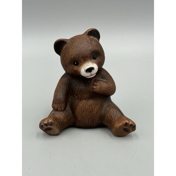 Vintage Homco Home Interiors #1414 Set of 3 Brown Bear Cubs Figurines - Picture 11 of 14